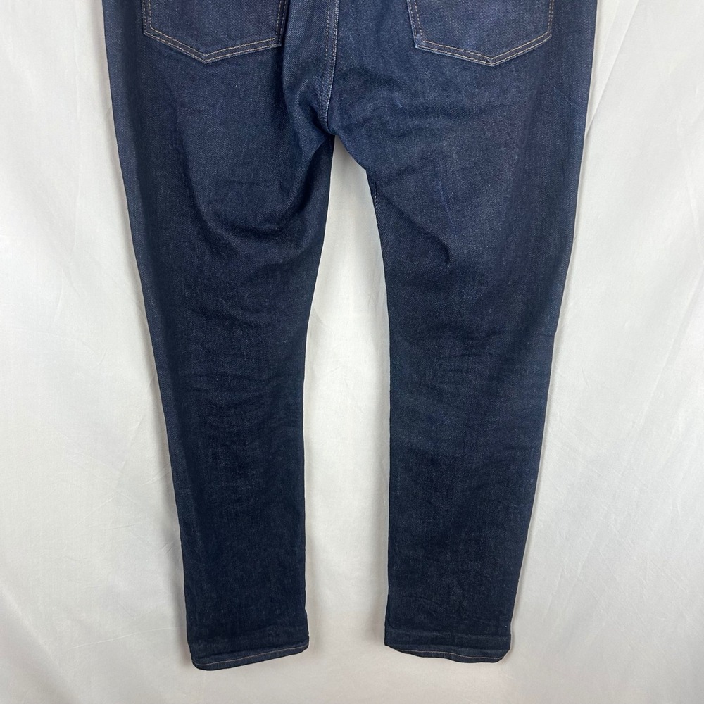 J.Crew 484 Slim Fit Jeans Dark Indigo Kurabo Japanese Denim Mens 35x32 - Picture 7 of 10